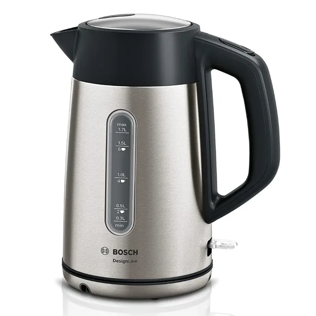 Bosch Stainless Steel Cordless Kettle TWK4P440GB 1.7L price comparison in Qatar