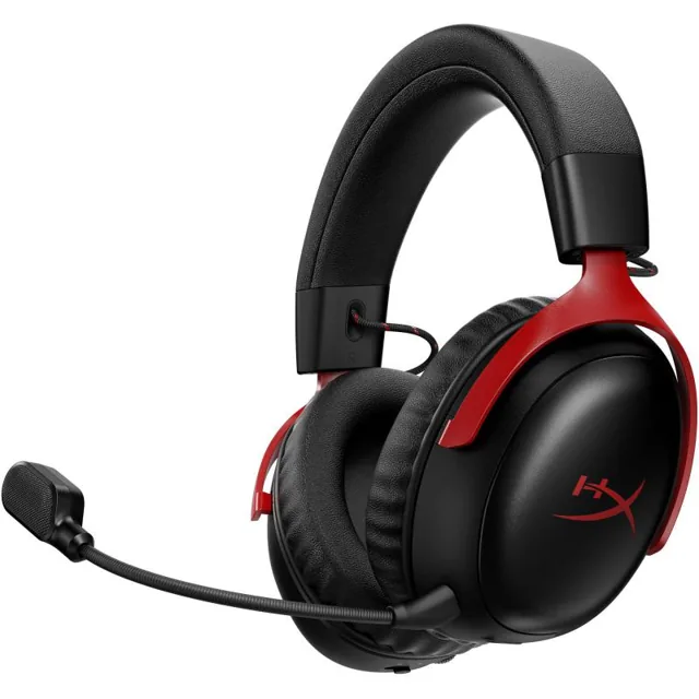 HyperX Cloud III S Wireless Gaming Headset, Bluetooth/Wireless, USB (Charging), Detachable Microphone, Red/Black, Black price comparison in Qatar