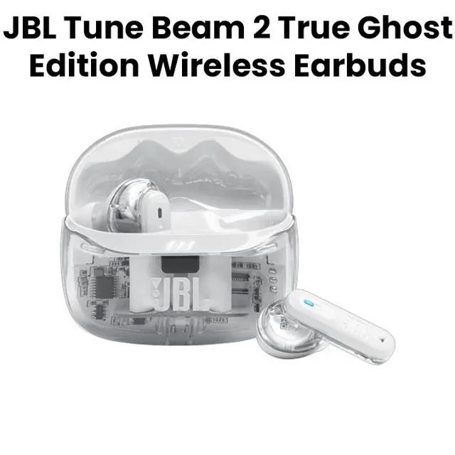 JBL Tune Beam 2 True Wireless Noise Cancelling Earbuds - White, White product image