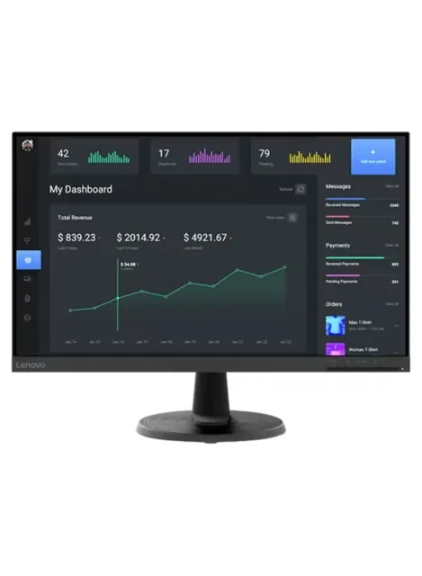 LED Monitor Thinkvision C24-40 23.8" FHD -75 Hz Black, Black price comparison in Qatar
