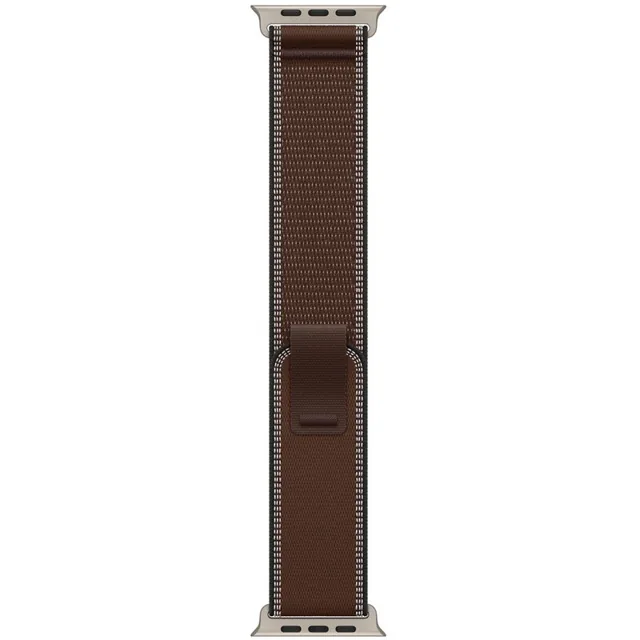 Apple 49mm Dark Umber Trail Loop - M/L - Natural Titanium Finish product image