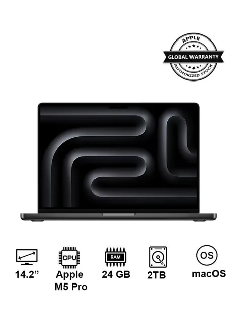 Apple MacBook Pro 14.2" M5 Pro 18-core GPU 24GB RAM 2TB – Space Black price comparison Qatar – cheapest at Al Anees