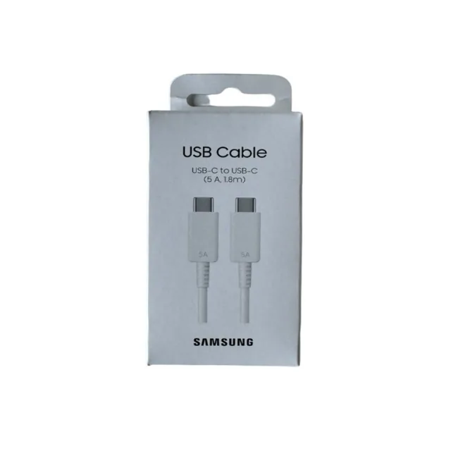 Samsung White 5A Type C to C Cable, 1.8m product image