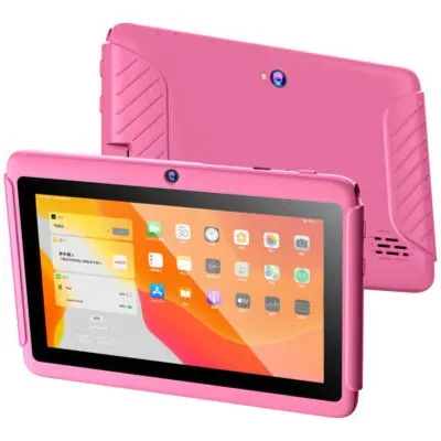 Oteeto Tab 4 Tablet, 7" 1024x600 IPS LCD Display, Octa Core 1.6GHz Processor, 4GB RAM, 128GB ROM, 2.0MP Front + 5.0MP Rear Camera, Android 13, 3000mAh Battery, Pink | TAB 4 product image