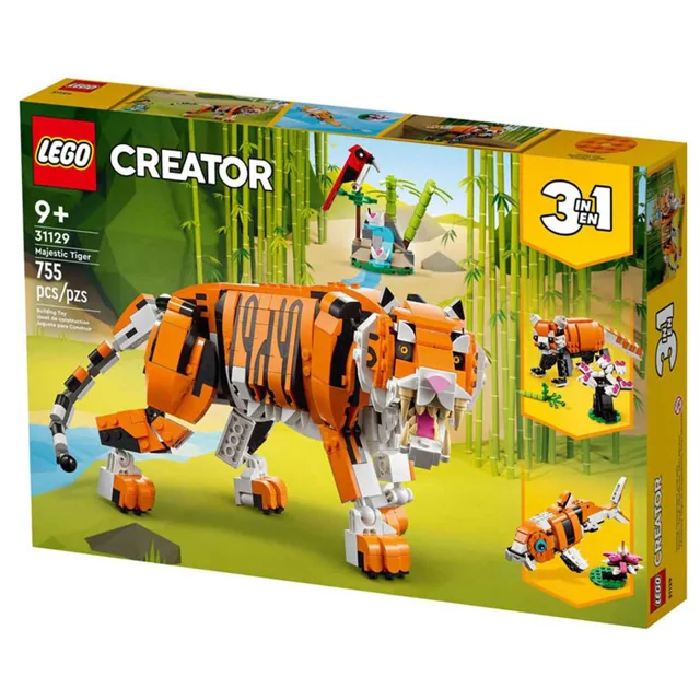 Lego Creator 3in1 Majestic Tiger 31129 Building Toy Set 755pieces price comparison Qatar – cheapest at Yalla Toys