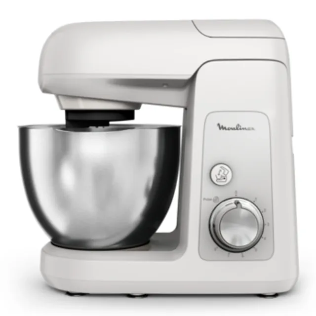 Moulinex Bake Partner Kitchen Machine, 1100W, Fair Grey, QA521B27, Grey product image