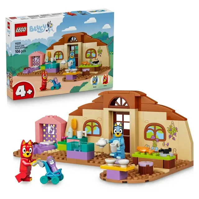 Lego 11221 Bluey-School with Rusty and Bluey 106Pcs price comparison Qatar – cheapest at Hala Mama