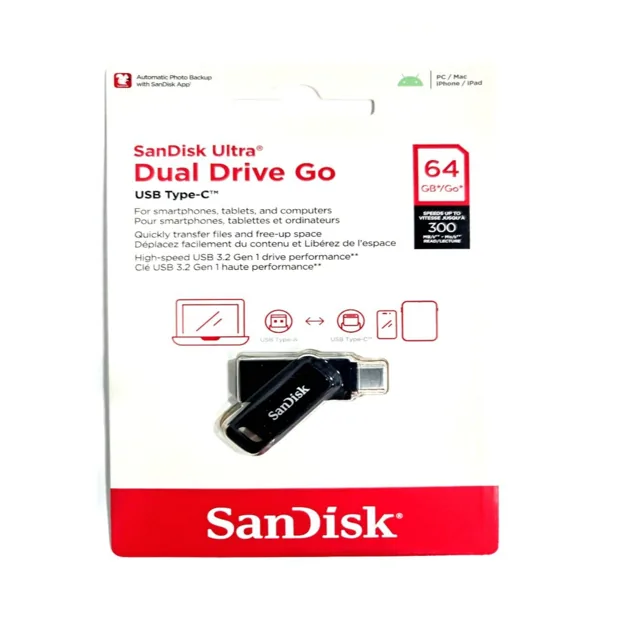 Sandisk Ultra Dual Drive Go USB Type C Flash Drive product image