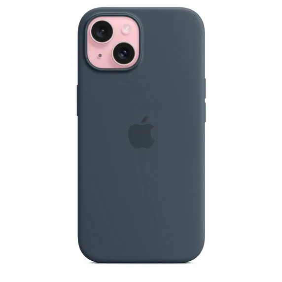 iPhone 15 Plus Silicone Case with MagSafe - Storm Blue product image