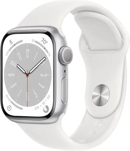 Apple Watch Series 8 GPS/Wi-Fi 41mm Silver – Sport Band product image