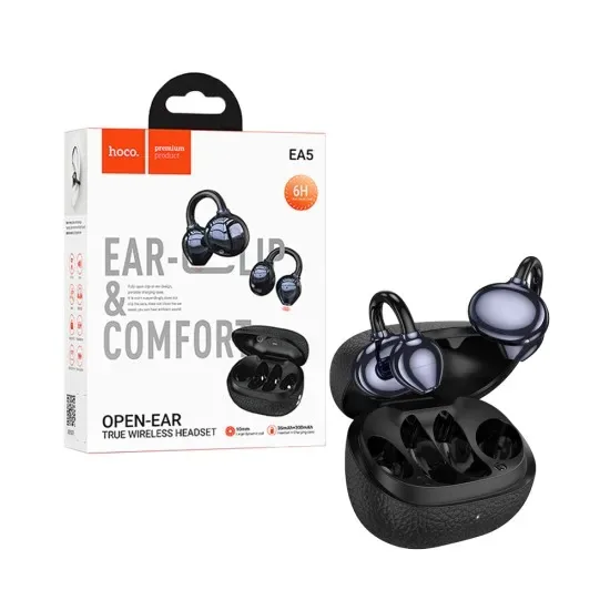 Hoco Wireless Open Ear Headphone EA5 Duke Black, Black product image