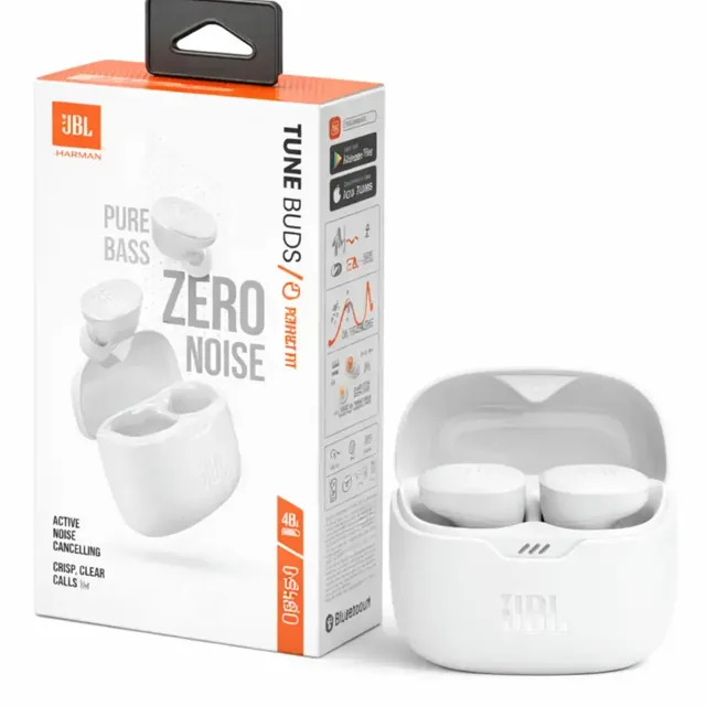 JBL Tune Buds 2 True Wireless Noise Cancelling Earbuds - White product image
