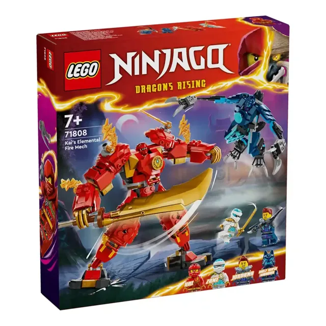 Lego Ninjago Kaiâ€™s Elemental Fire Mech Toy 71808 price comparison Qatar – cheapest at Yalla Toys