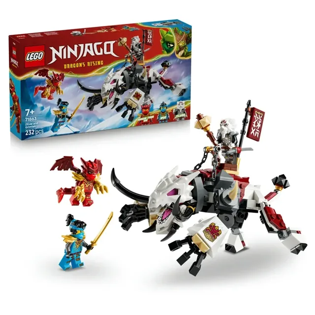 Lego Ninjago 71863 Zilvar and Grimtak the Dragon Beast 232Pcs price comparison Qatar – cheapest at Hala Mama