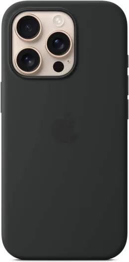 Apple iPhone 16 Pro Silicone Case with MagSafe – Soft-Touch Protective Cover, Black | MYYJ3ZM/A price comparison Qatar – cheapest at Centrepoint