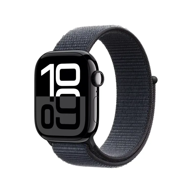 Apple Watch Series 10 GPS + Cellular (LTE) 42mm Jet Black – Sport Loop, Jet Black product image
