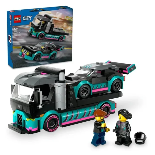 LEGO City Race Car and Car Carrier Truck Building Toy 60406 price comparison Qatar – cheapest at Hala Mama