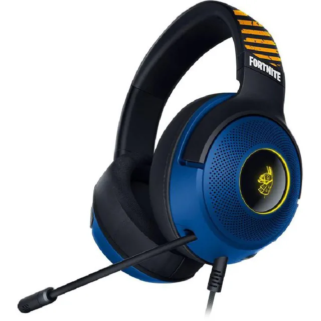 Razer Kraken V3 X Fortnite Edition Gaming Headset, Passive Noise Isolation, Wired, USB, Detachable Microphone, Black/Blue, Black product image