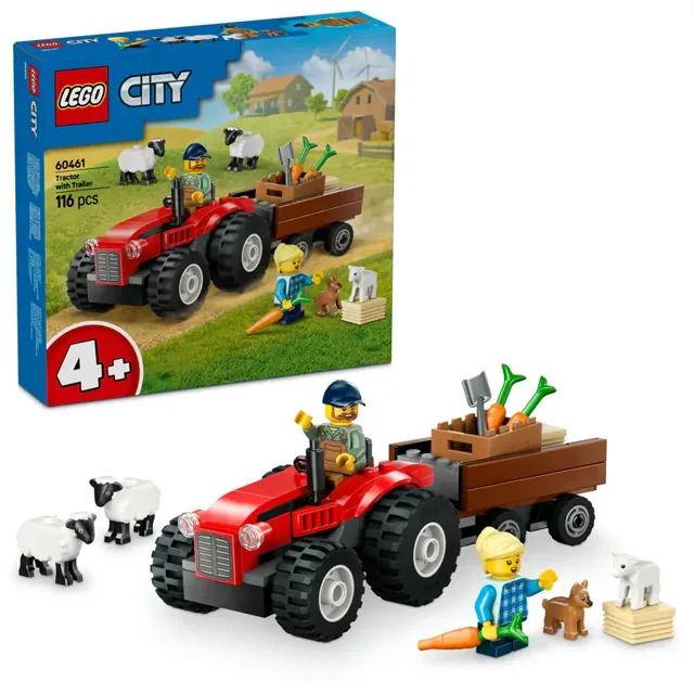 Lego 60461 Red Farm Tractor with Trailer & Sheep price comparison Qatar – cheapest at Hala Mama