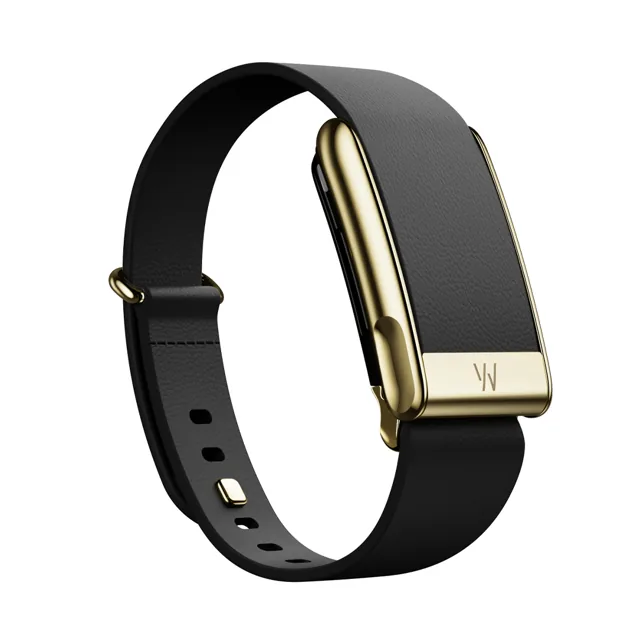Whoop Strap Band Leatherluxe Black/Gold Narrow S Mg, Black product image