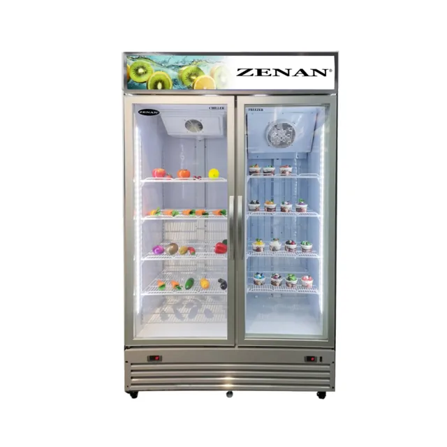 Zenan Commercial Display Chiller/Freezer Combo, 450/470L, ZFSC-980F price comparison Qatar – cheapest at Carrefour Qatar