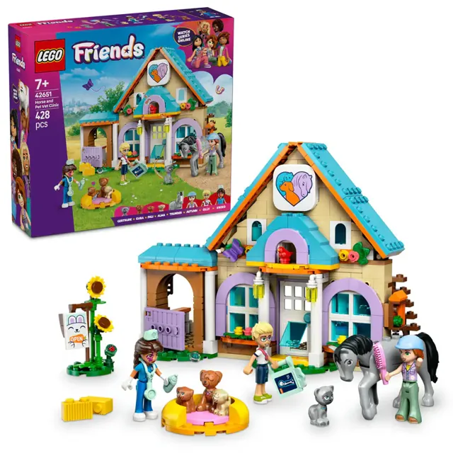 LEGO Friends Horse And Pet Vet Clinic Pretend-Play Toy price comparison Qatar – cheapest at Hala Mama