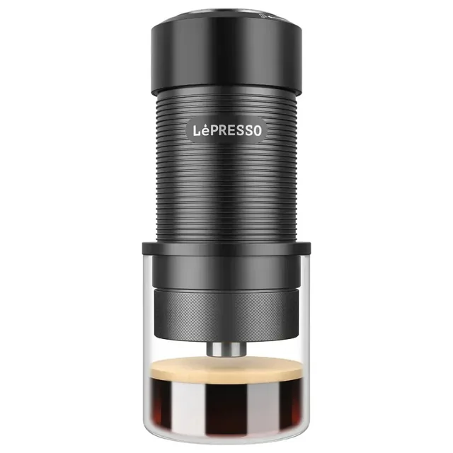LePresso Hand Press Coffee Maker / 9-Bar Pressure / Stainless Steel / Supports Ground Coffee product image