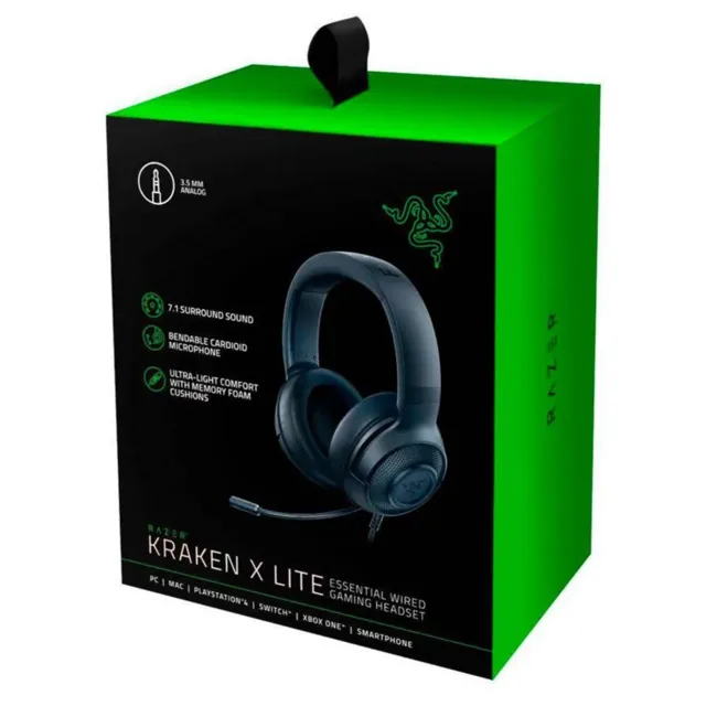 Razer Kraken X Lite Gaming Headset, Black product image