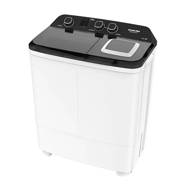 Nikai Top Load Twin Tub Washing Machine, 7 kg, White, NWM700SPN2B price comparison Qatar – cheapest at Carrefour Qatar