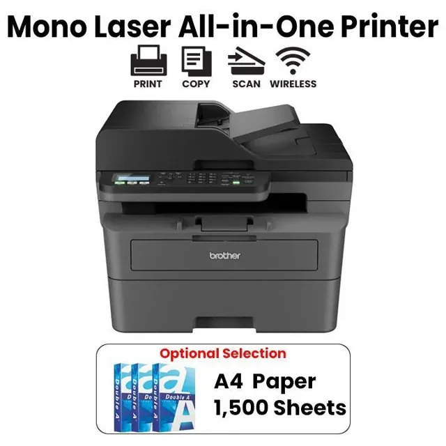 Brother Compact 4-In-1 Monochrome Multi-Function Centre Laser Printer, Up to 34 ppm, Hi-Speed USB, Wired & Wireless Connectivity - Black - MFC-L2805DW price comparison Qatar – cheapest at QUICK CART COMPUTER LLC via Microless