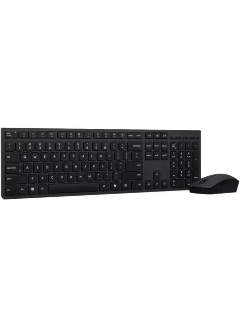 Wireless Rechargeable Keyboard & Mouse Combo, Dual Mode 2.4GHz Bluetooth, English-Arabic Layout | 4X31R64353 Black, Black product image