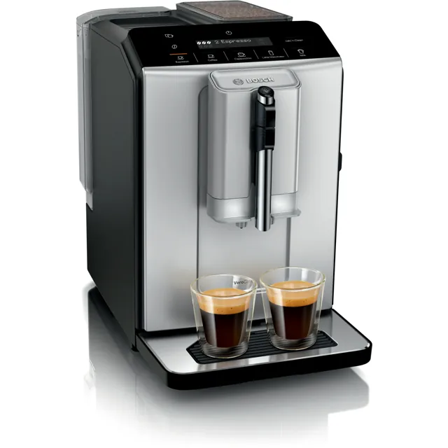 Bosch Series 2 VeroCafe Fully Automatic Coffee Machine, 1300W, Silk Silver, TIG20301, Silver price comparison in Qatar