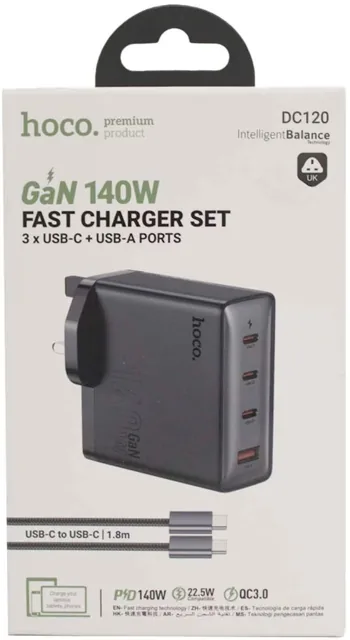 Hoco Fast Charger Set DC120 140W price comparison Qatar – cheapest at Al Meera