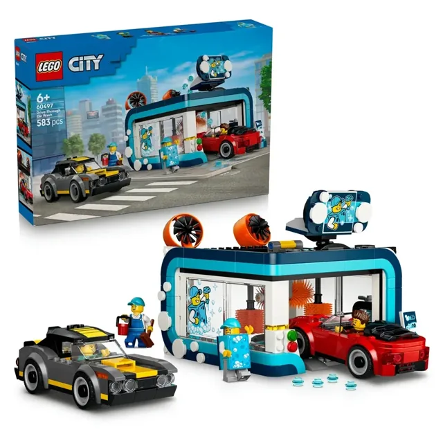 Lego 60497 City Drive-Through Car Wash 583Pcs price comparison Qatar – cheapest at Hala Mama