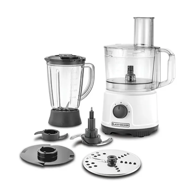 Black+Decker 2L 800W Multifunction 5-in-1 Food Processor, White, FX822-B5, Black price comparison in Qatar