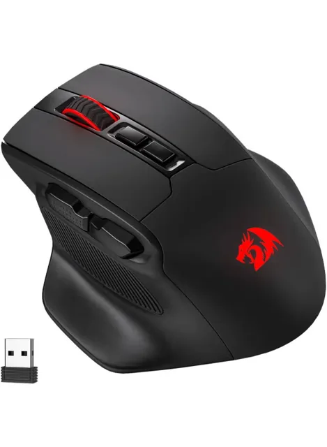 Redragon Bullseye M806 PRO Gaming Mouse, Up to 26000 Dpi, PAW3395 Sensor, 7 Programmable Buttons, 3-Mode Connection, 5 Decent Backlit Modes, Black | M806RGB-PRO price comparison Qatar – cheapest at Noon