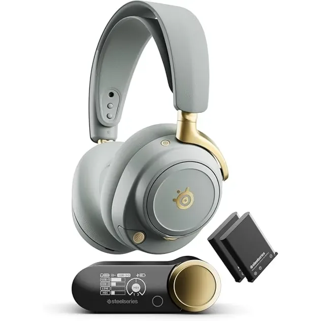 Steelseries Arctis Nova Elite Sage Gold Gaming Headset product image
