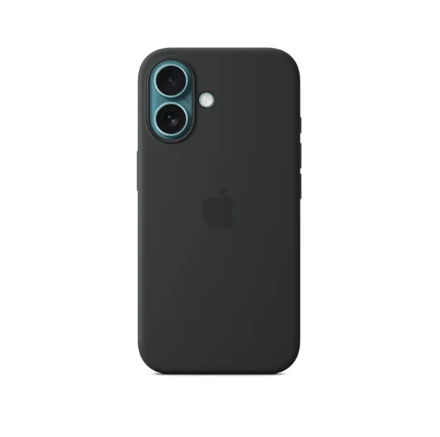 Apple - iPhone 16 Silicone Case with MagSafe - Black (MYY13ZM/A), Black product image