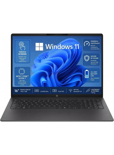 HP Omnibook 16" Core Ultra 7 255u 16GB RAM 512GB – Silver price comparison Qatar – cheapest at E-TECH26 via Microless