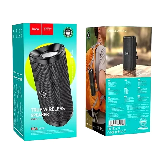 Hoco Bella Sports Black Bluetooth Speaker, HC4 Model, Black product image