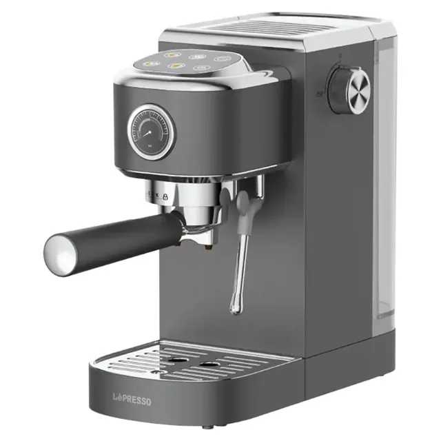 LePresso Virtuoso Coffee Maker / 20 Bar Pressure / Steam Wand + Pressure Gauge / For Ground Coffee product image