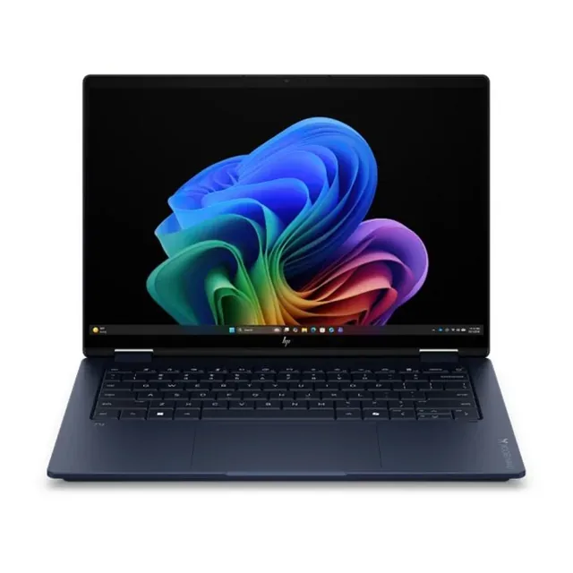 HP OmniBook X Flip 14-inch 2-in-1 AI Laptop, Intel Core Ultra 7 355, , SSD, 2K OLED Touchscreen, Windows 11 Home | DX4C0EA product image