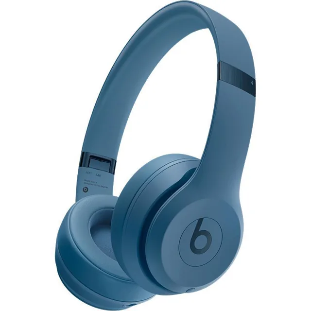 Beats Solo4 Wireless On-Ear Headphones, Bluetooth/Wired (Optional), 3.5 mm Connector/USB (Charging), Built-in Microphone, Slate Blue product image