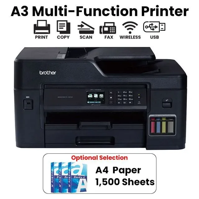 Brother MFC-T4500DW Colour Inktank Multi-function Printer | MFC-T4500DW price comparison Qatar – cheapest at HERO COMPUTER - SHJ via Microless
