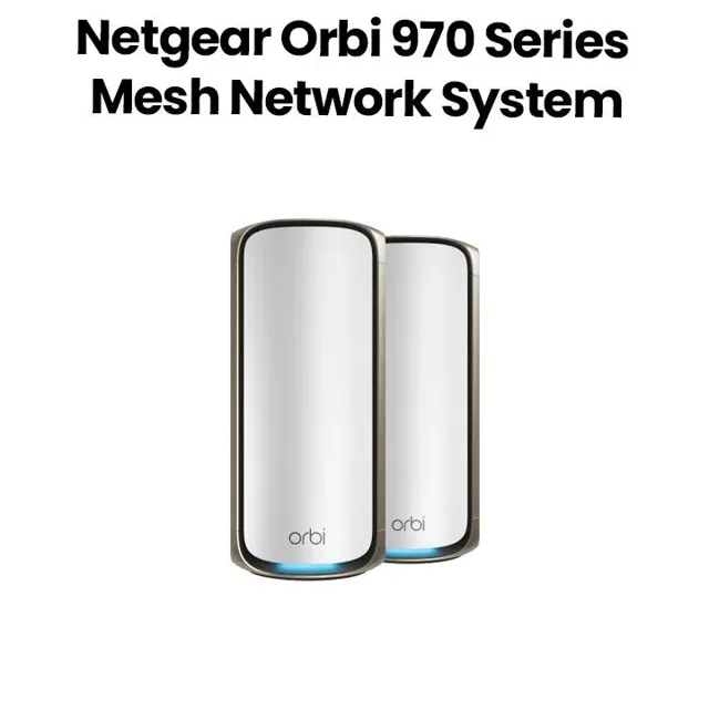 Netgear Orbi Wi-Fi 7 Mesh Network System | RBE972S-100EUS | Quad-Band | White price comparison Qatar – cheapest at Microless