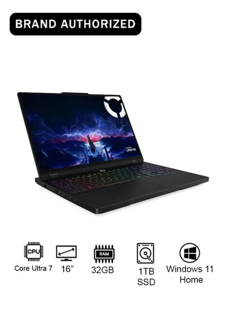 Lenovo Legion 16" Core Ultra 7 255hx RTX 5060 32GB RAM 1TB – Black price comparison Qatar – cheapest at QUICK CART COMPUTER LLC via Microless