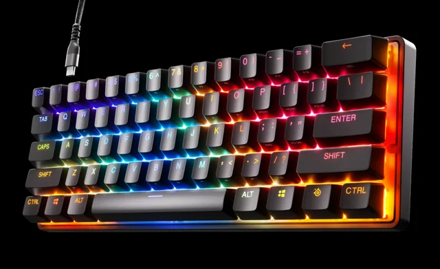 Steelseries Apex Pro Mini Gen 3 Gaming Keyboard - Omnipoint 3.0 Adjustable Hypermagnetic Switches (Us Layout) price comparison in Qatar