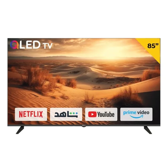 Oscar 85 inches 4K Smart QLED TV, OS85QLEDW price comparison Qatar – cheapest at Lulu Hypermarket