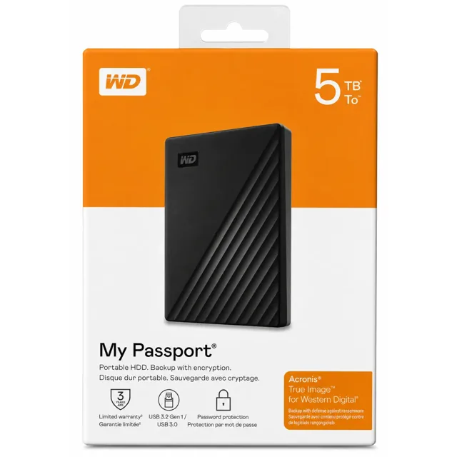 Western Digital (WD) My Passport 5TB Portable External Hard Drive price comparison Qatar – cheapest at Blue Jay Mobile via Snoonu