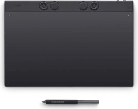 Wacom Intuos Pro Large PTK-870 Drawing Tablet, Pro Pen 3 with 8192 Pressure Levels & Tilt Support, Bluetooth 5.3 & USB-C Connectivity, 10 ExpressKeys 2 Dials Multi-Device Pairing | PTK870K0B product image
